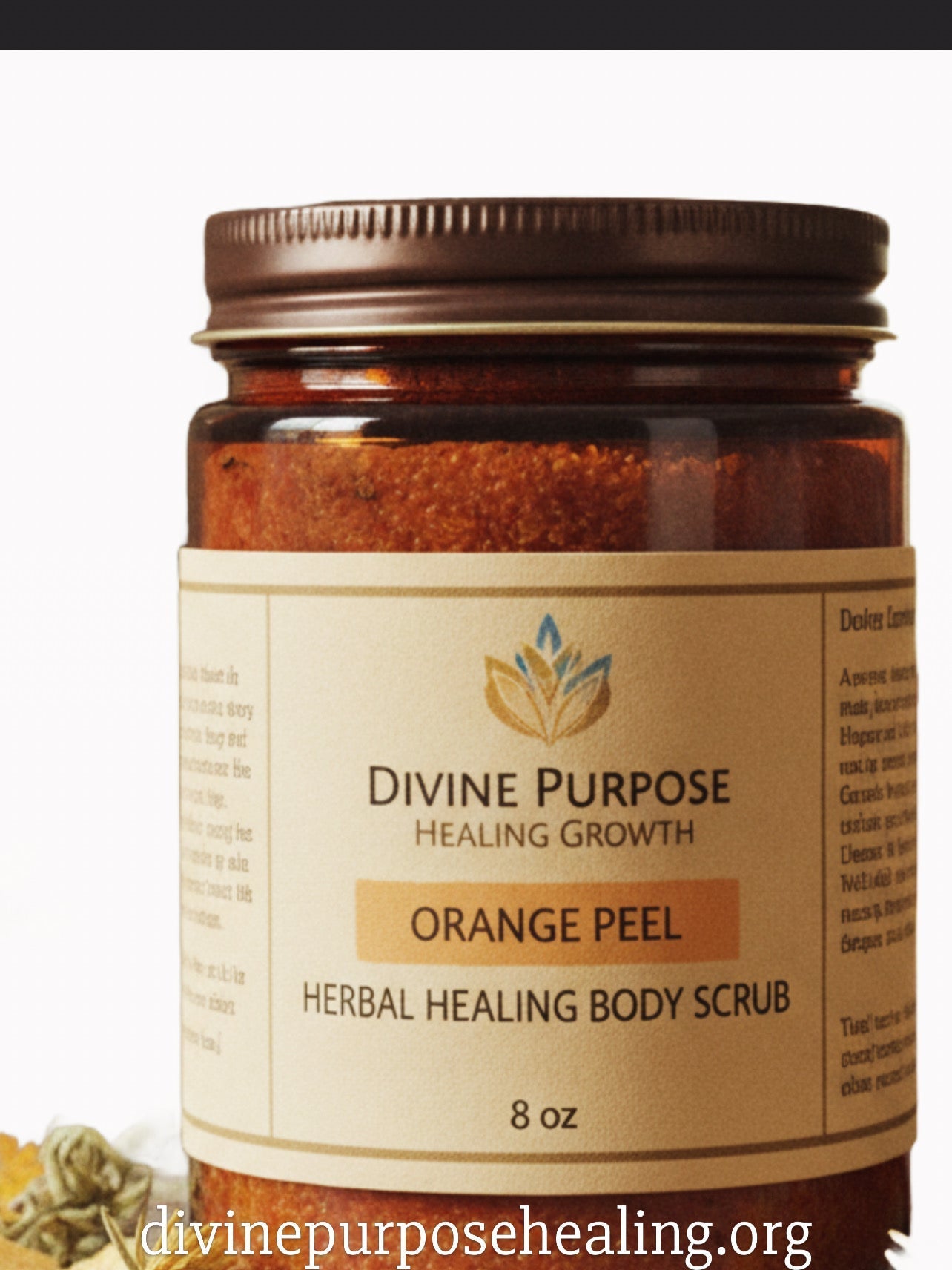 Orange Peel Herbal Healing Body Scrub
