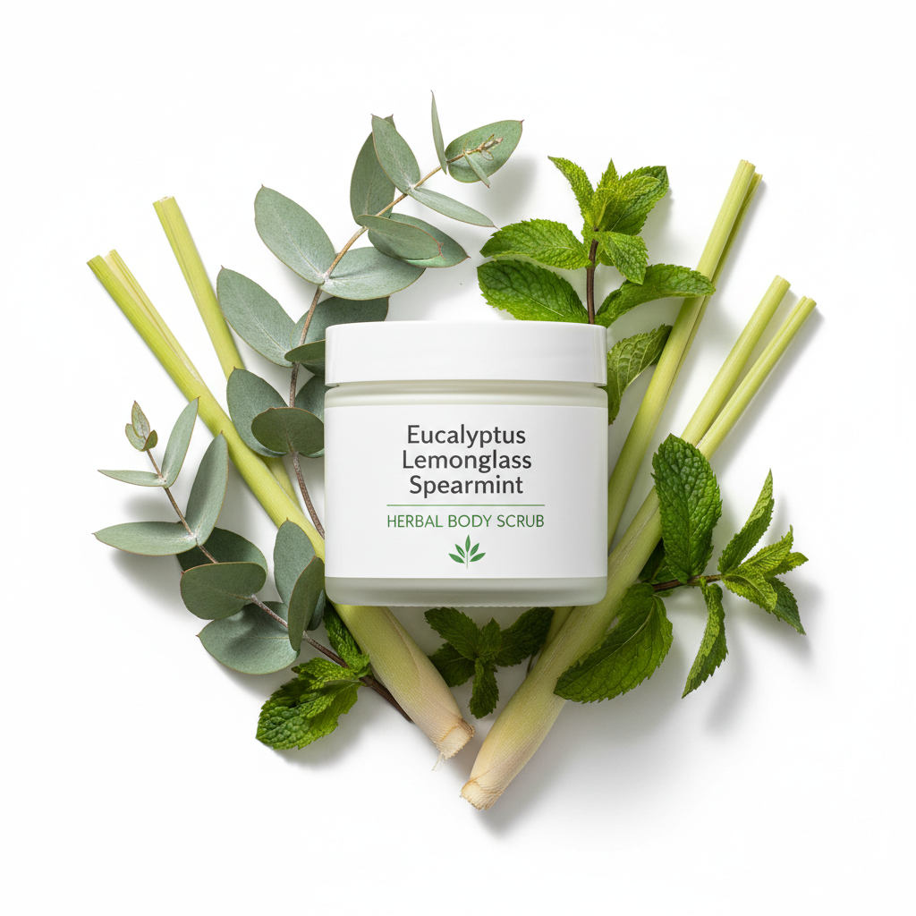 Eucalyptus Lemongrass Spearmint Herbal Body Scrub