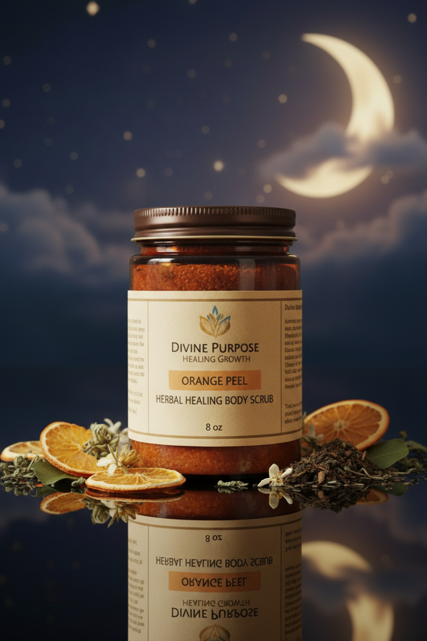 Orange Peel Herbal Healing Body Scrub