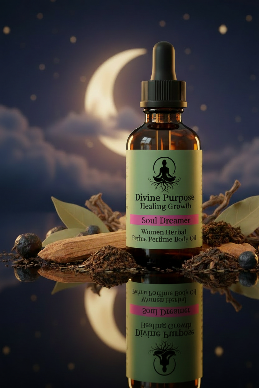 Soul Dreamer Women Herbal Perfume Body Oil Label - Corrected