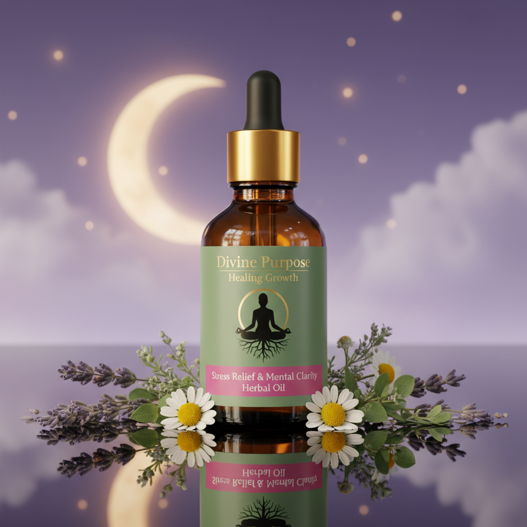 Stress Relief & Mental Clarity Herbal Oil